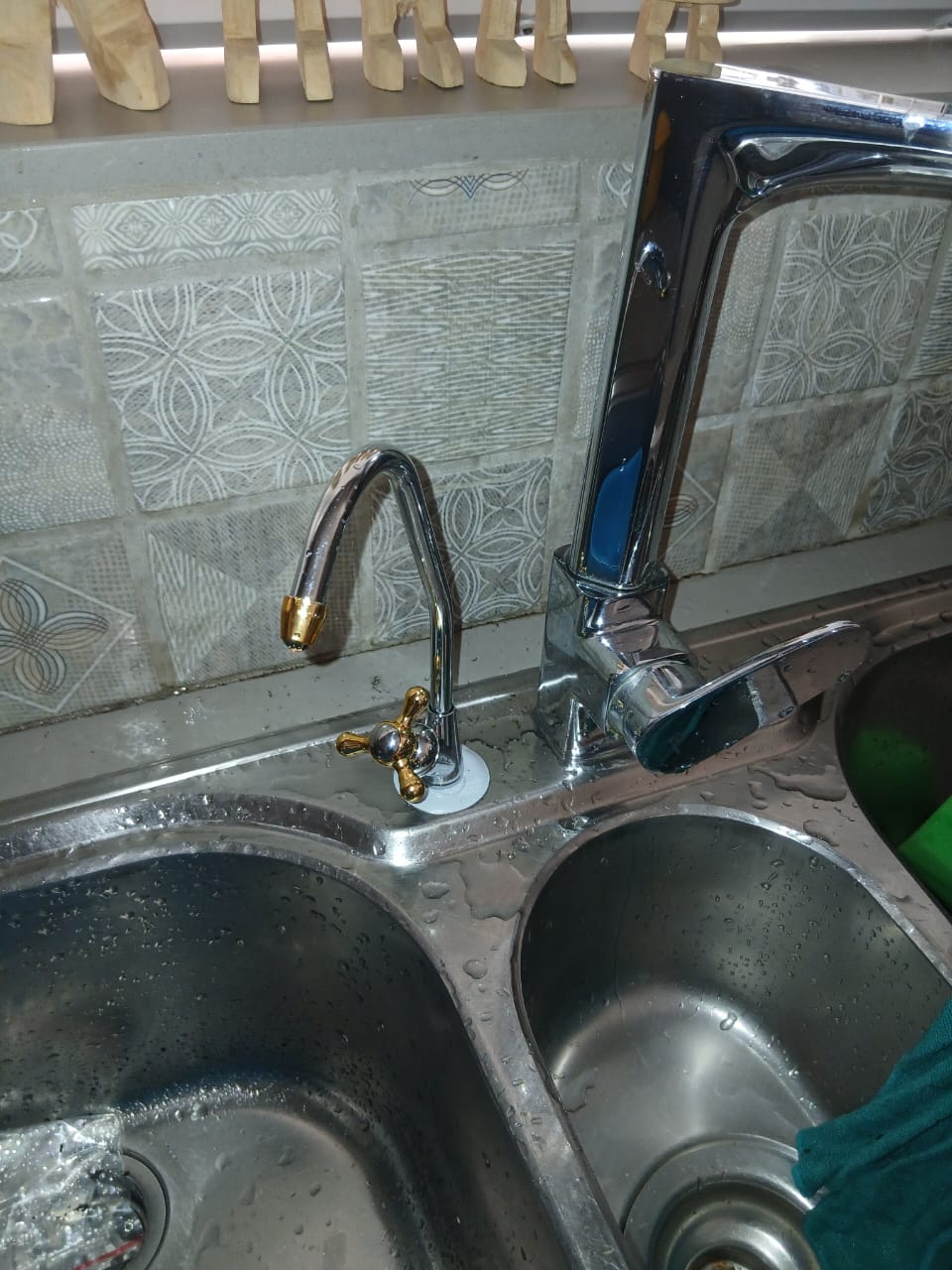 Pump installation in progress